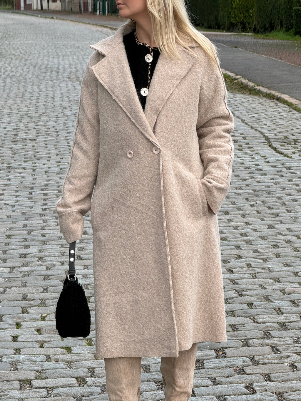 Manteau long beige