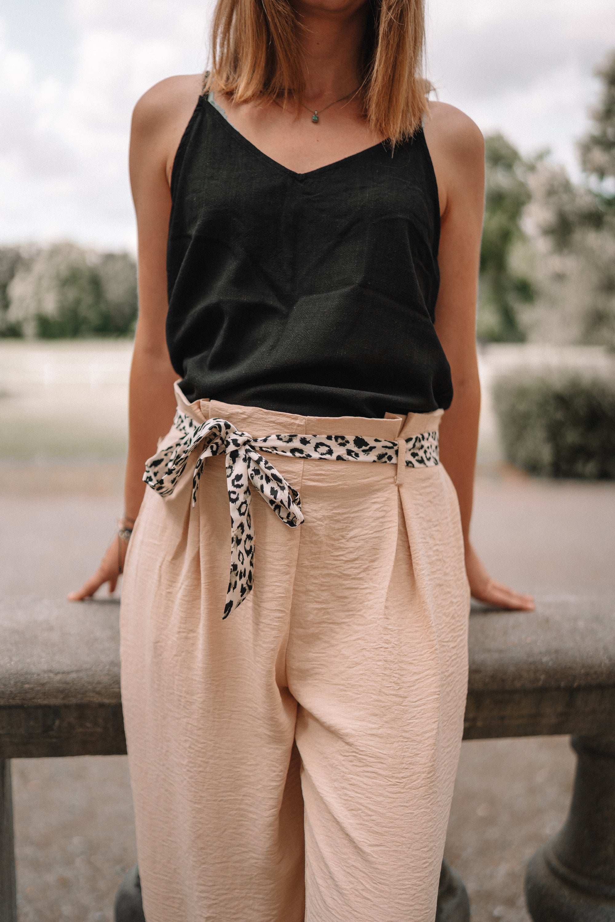 Pantalon beige fluide